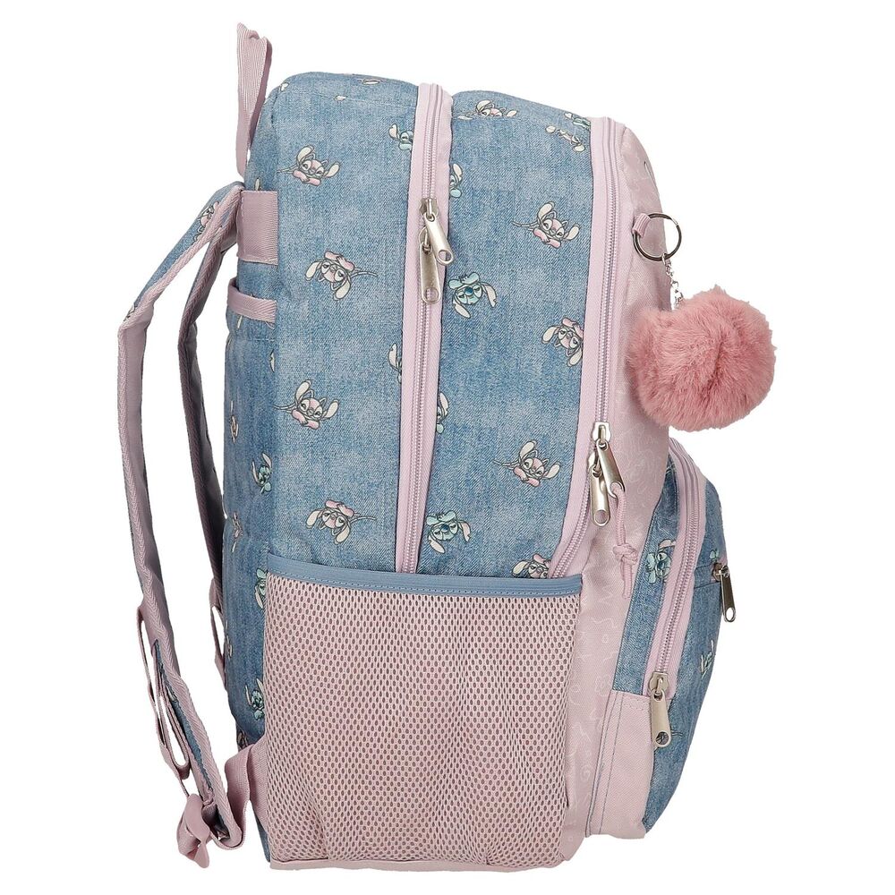 Sac à dos Disney Stitch adaptable sur trolley avec poignée télescopique déployée
