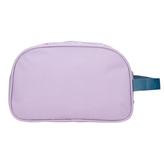 Zoom sur la fermeture éclair robuste et les détails de couture de la trousse Stitch Lovely
