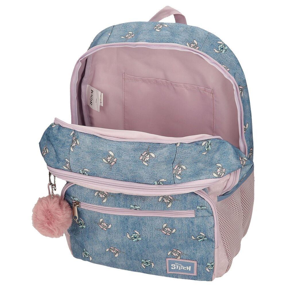 Poche latérale droite du sac à dos Disney Stitch idéale pour accessoires