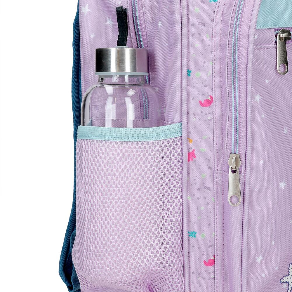 Vue arrière du sac à dos avec bretelles réglables et rembourrées