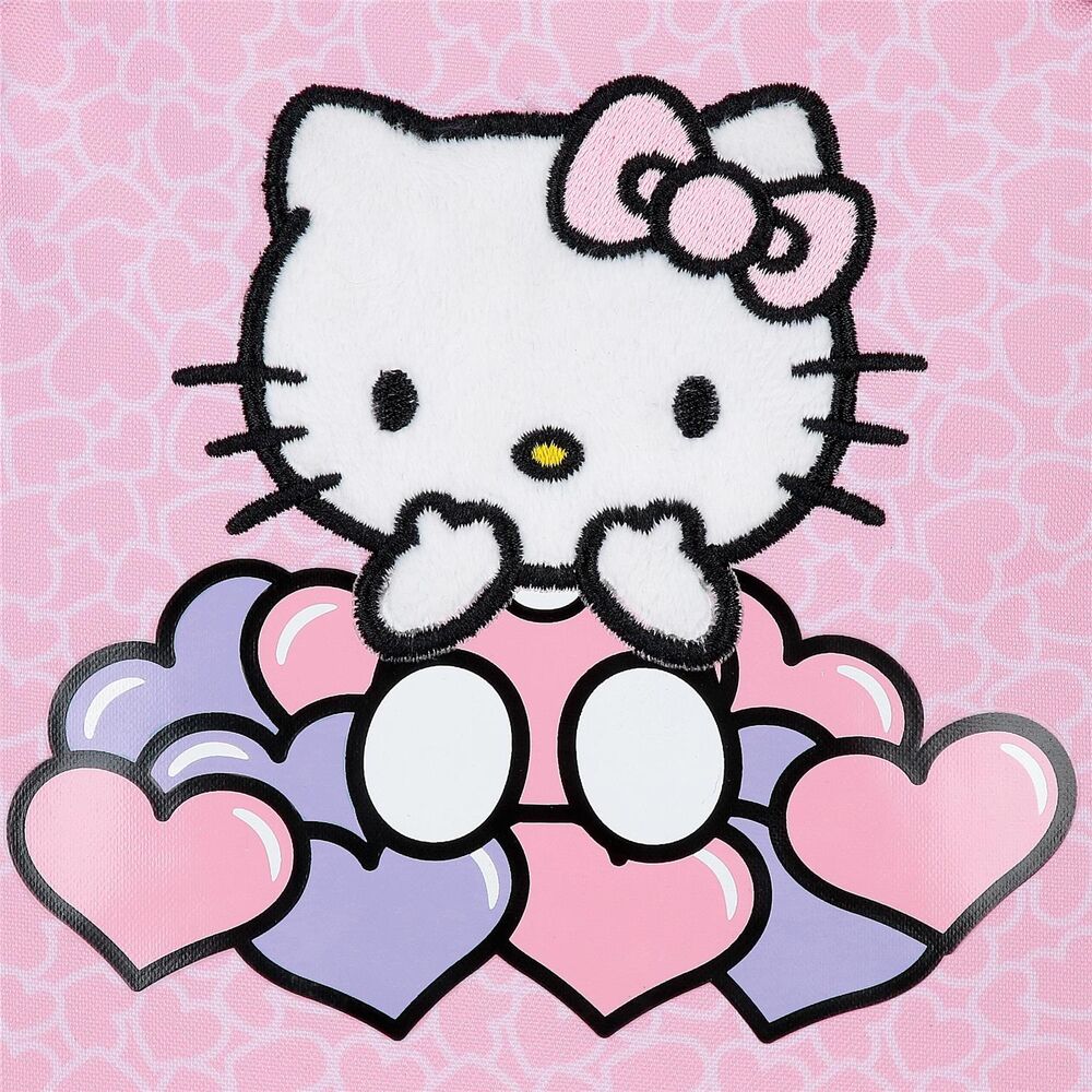 Intérieur spacieux du sac à dos Hello Kitty avec compartiments organisés