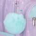 Détail de la fermeture éclair robuste du sac à dos Disney Stitch