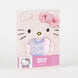 Pack complet du cahier peluche Hello Kitty avec ses 5 images sous différents angles