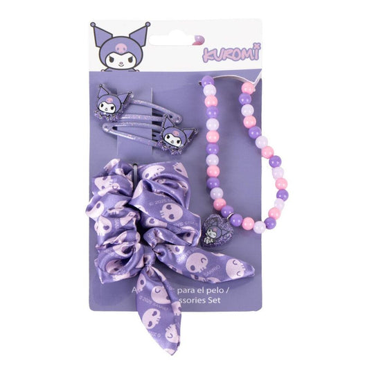 Trousse maquillage Hello Kitty Kuromi vue de face montrant les détails du design et la qualité du produit