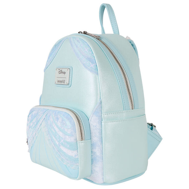 Zoom sur la breloque en émail de la fermeture éclair du sac à dos Cendrillon Loungefly