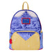 Sac à dos Loungefly Disney Blanche-Neige en velours avec détails brodés et appliqués vus de face