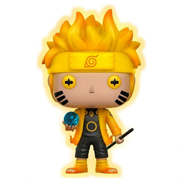 Vue rapprochée de la figurine Naruto Six Path de la collection Funko POP avec détails colorés et boîte transparente
