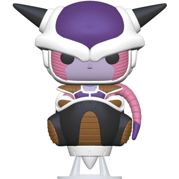 Vue latérale de la figurine Funko POP Frieza Dragon Ball Z, montrant les détails du design et la boîte cadeau