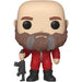 Détail de la figurine Funko POP Helsinki avec son masque et tenue iconique de la série Money Heist