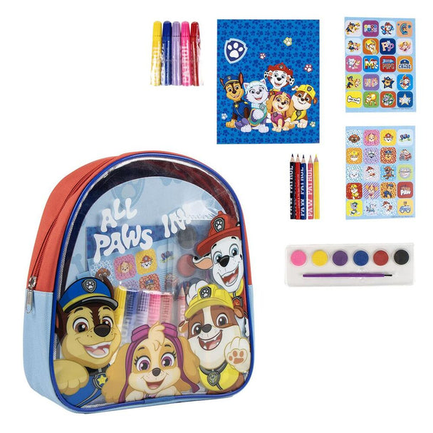 Sac à dos Paw Patrol CERDÁ vue de face avec motifs colorés et logo officiel
