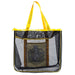 Sac de plage Harry Potter Hufflepuff premium vue de face avec logo et couleurs jaunes et noirs
