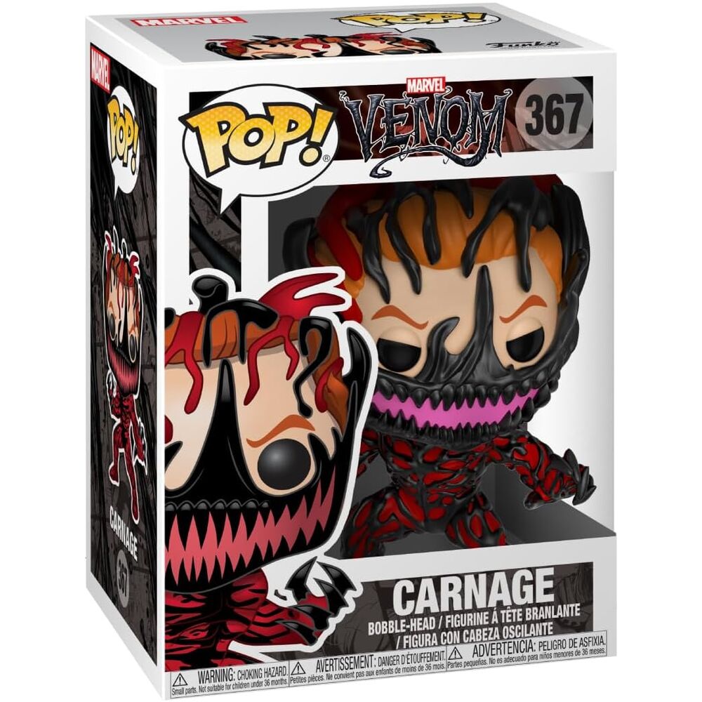 Boîte cadeau originale de la figurine Funko POP Marvel Venom Carnage Cletus Kasady pour collectionneurs