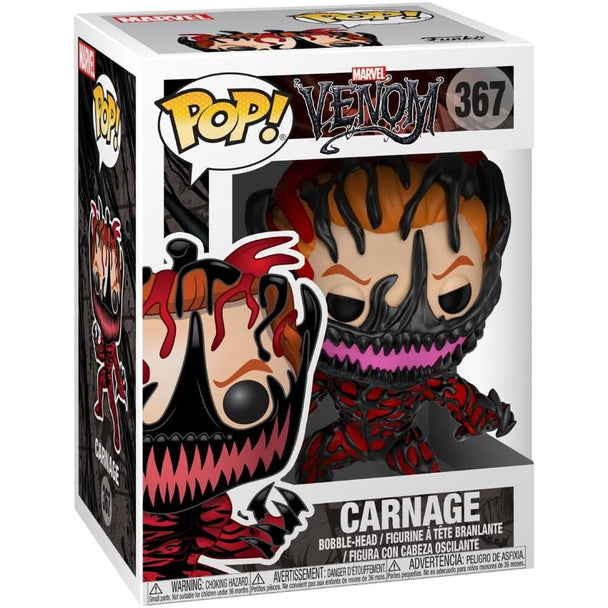 Boîte cadeau originale de la figurine Funko POP Marvel Venom Carnage Cletus Kasady pour collectionneurs