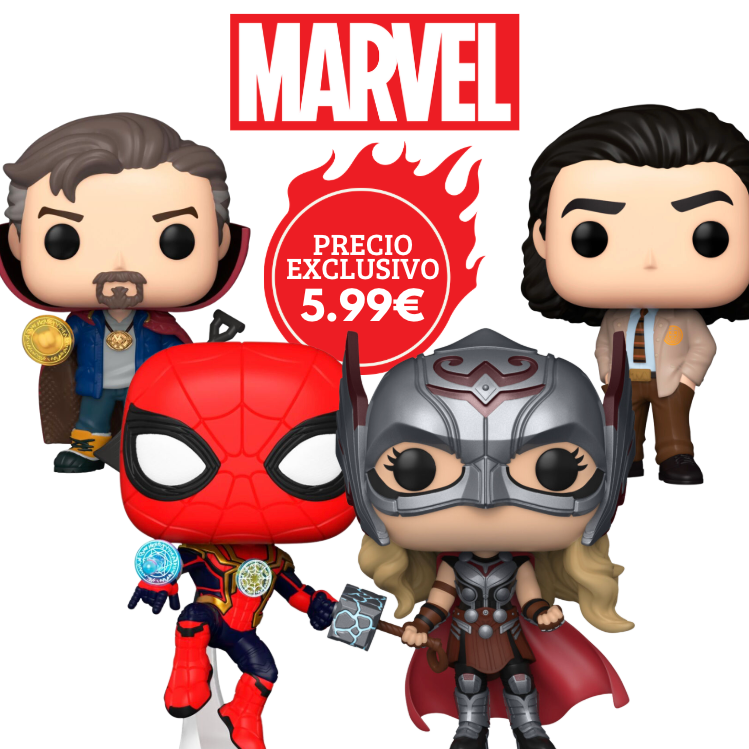 Pack Funko POP Marvel avec figurines détaillées de super-héros emblématiques, parfait pour collectionneurs et fans.