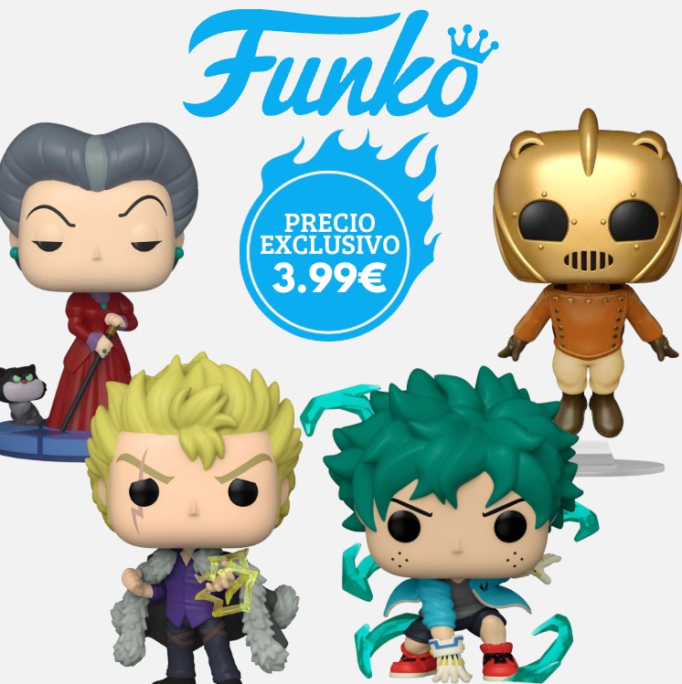 Pack exclusif Funko POP avec figurines collector FUNKO, présenté sur fond blanc mettant en valeur les détails et couleurs des personnages.