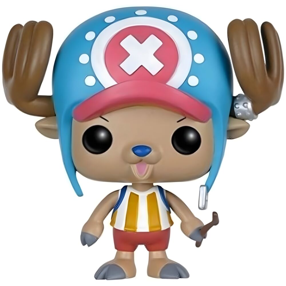 Vue rapprochée de la figurine Tony Tony Chopper Funko POP avec détails précis et couleurs vives