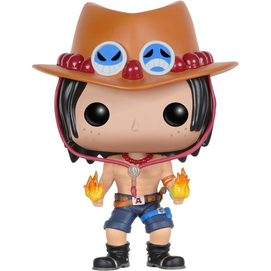 Emballage de la figurine Funko POP Portgas D. Ace avec boîte cadeau illustrée et protégée