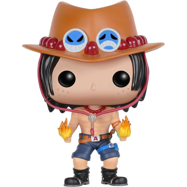 Emballage de la figurine Funko POP Portgas D. Ace avec boîte cadeau illustrée et protégée