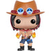 Emballage de la figurine Funko POP Portgas D. Ace avec boîte cadeau illustrée et protégée