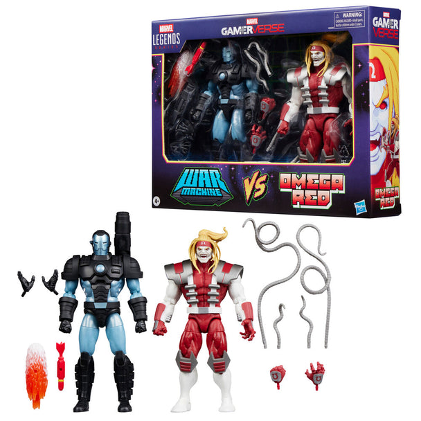 Figurine articulée Omega Red 15cm Marvel Legends Gamerverse avec accessoires et pose dynamique.