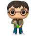 Vue rapprochée de la figurine Funko POP Harry Potter avec détails du sablier et packaging