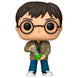Vue rapprochée de la figurine Funko POP Harry Potter avec détails du sablier et packaging