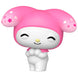 Vue rapprochée de la figurine Funko POP Hello Kitty 50e Anniversaire My Melody montrant les détails colorés
