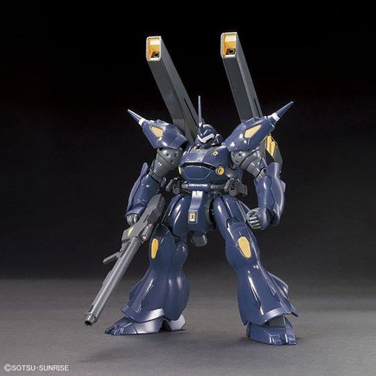 Profil latéral de la figurine Kampfer Amazing montrant ses armes et sa posture dynamique