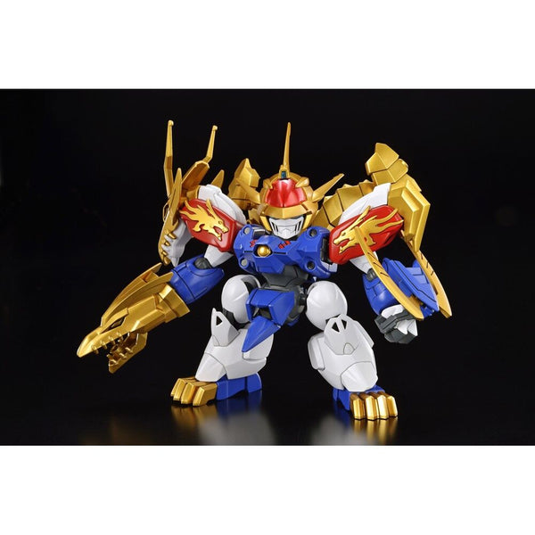 Profil latéral de la figurine Ryujinmaru montrant les articulations et la finition soignée