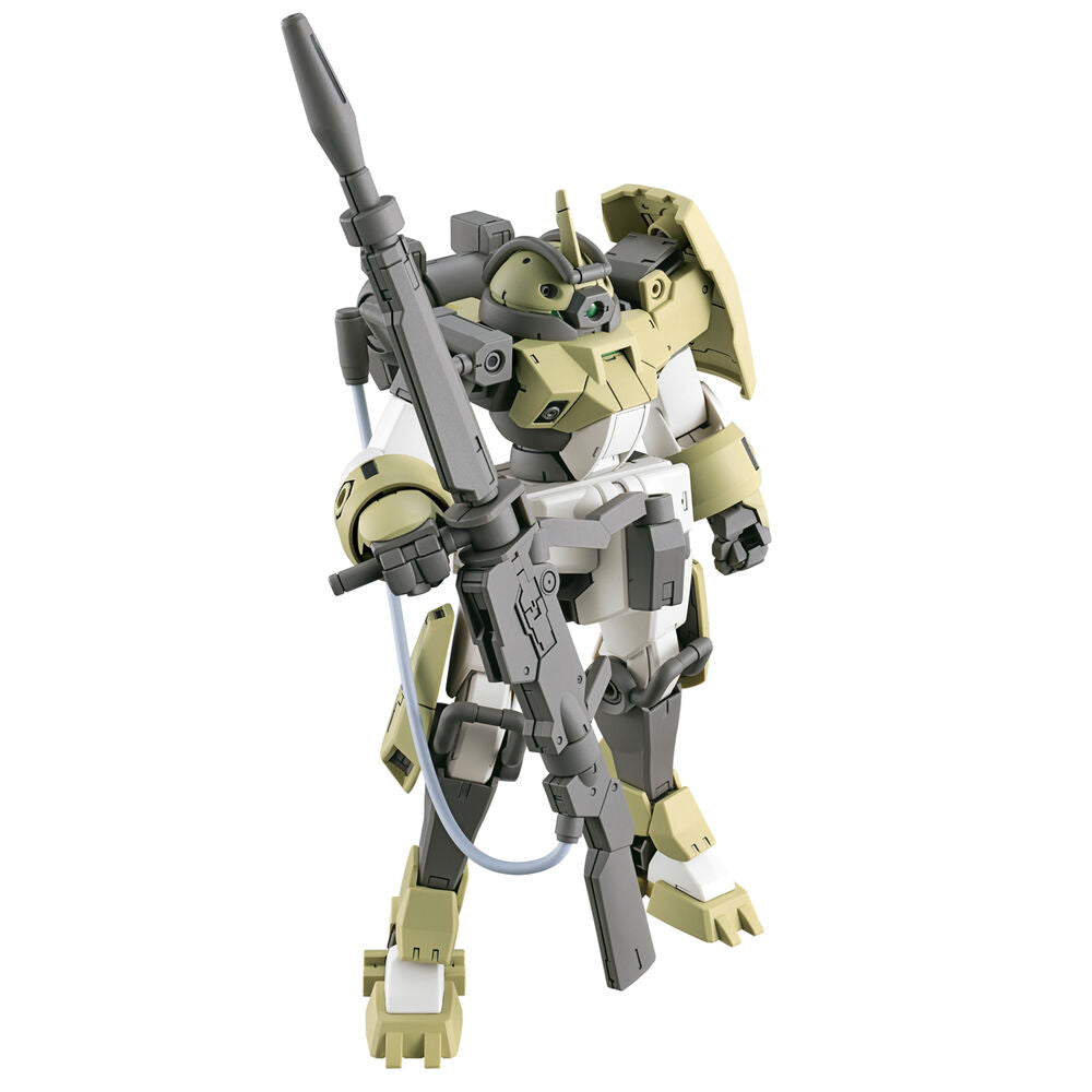 Vue rapprochée des décalcomanies à l'eau appliquées sur la figurine Gundam Demi Trainer