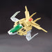 Figurine Gundam Star Winning posée sur un Action Base, illustrant sa compatibilité et stabilité