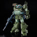 Détail des armes et accessoires du Scopedog Turbo Custom sur la figurine BANDAI HOBBY