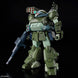 Détail des armes et accessoires du Scopedog Turbo Custom sur la figurine BANDAI HOBBY