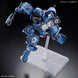 Gros plan sur la tête et les accessoires de la figurine Police Zaku GQuuuuuuX Mobile Suit Gundam