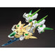 Détail du système de transformation et des Star Funnels télécommandés de la figurine Gundam