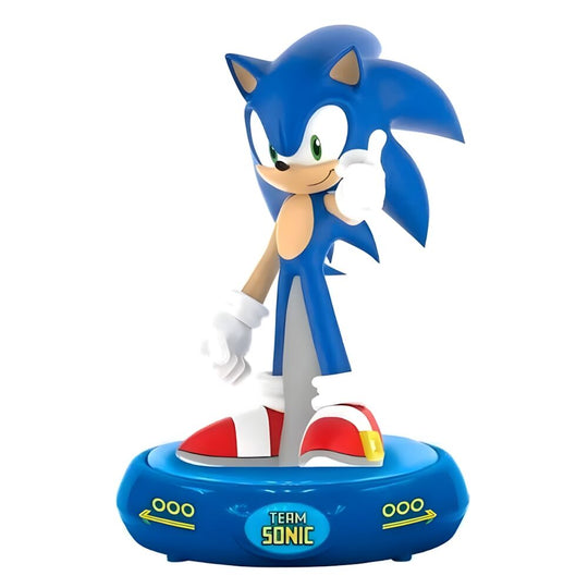 Lampe 3D Sonic The Hedgehog avec éclairage LED, design officiel KIDS LICENSING, parfaite pour décoration enfantine.