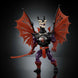 Figurine Ninjor Mutant en position dynamique avec épée rouge translucide et ailes amovibles
