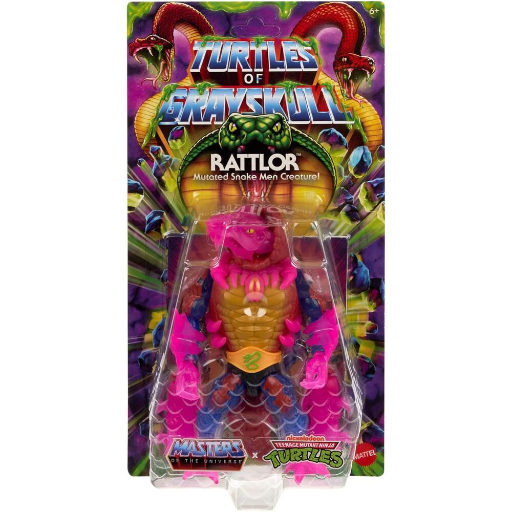 Accessoires amovibles de la figurine Rattlor : harnais osseux et gantelets détaillés