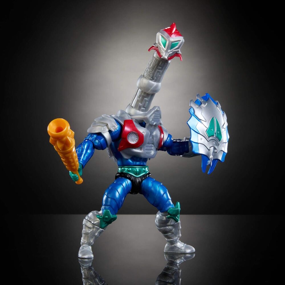 Packaging de la figurine Mekanek 14cm MOTU Turtles of Grayskull avec mini-comic inclus