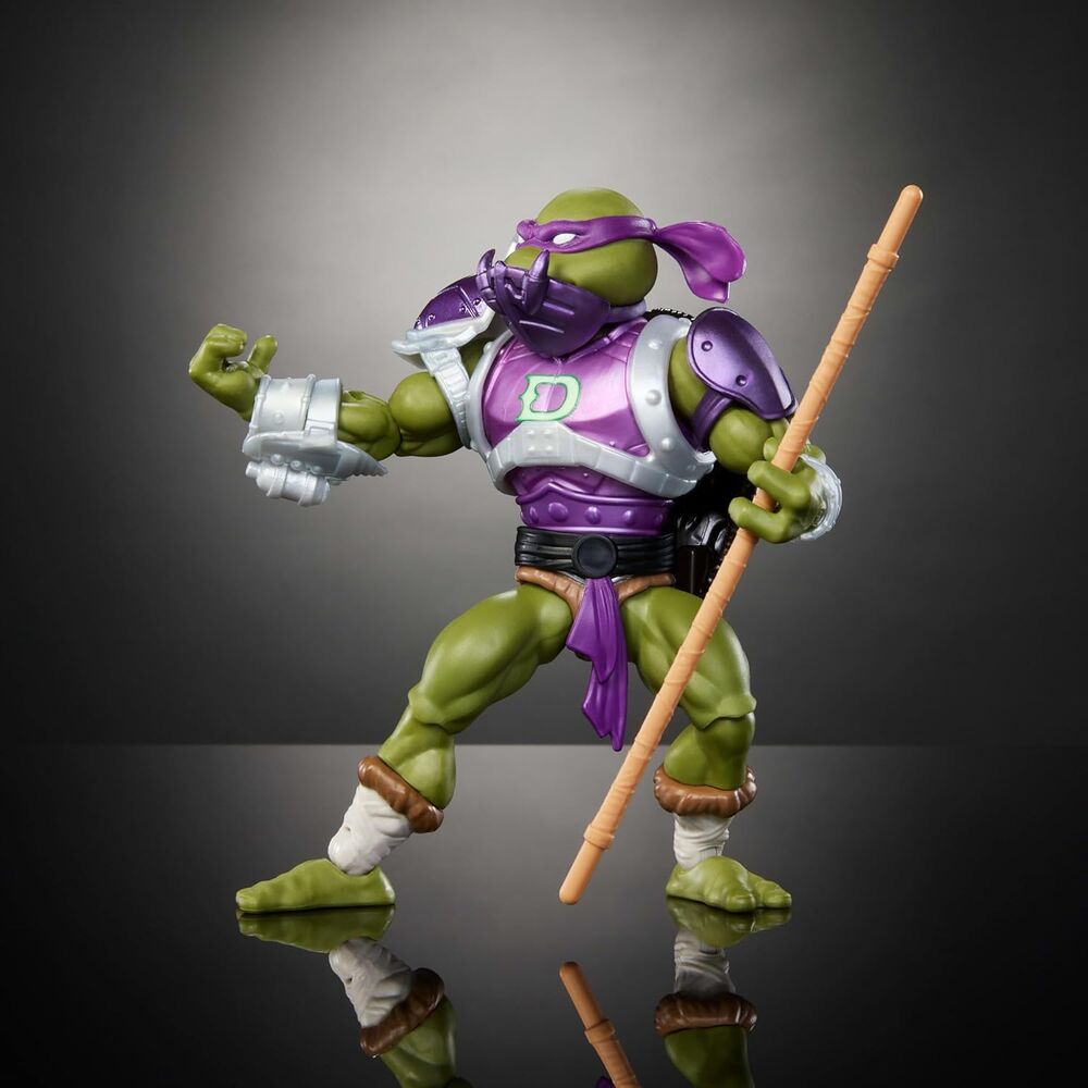 Mini-comic inclus avec la figurine Donatello illustrant l'histoire de la guerre des reptiles entre Ninja Turtles et Masters of the Universe