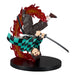 Ensemble des cinq images montrant différents angles de la figurine Tanjiro Kamado 15cm BANPRESTO