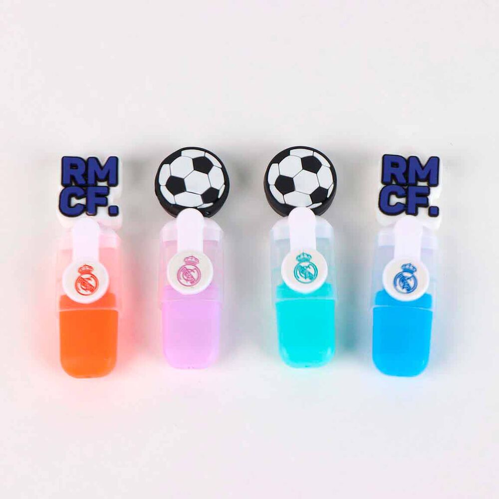 Surligneur jaune du set Real Madrid CERDÁ avec logo du club visible sur le corps