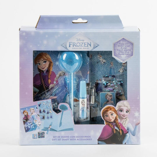 Set journal Disney Frozen CERDÁ avec couverture illustrée La Reine des Neiges, dimensions 23,5x25x5,5cm