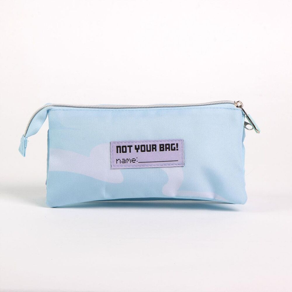 Trousse triple Disney Frozen CERDÁ ouverte montrant ses trois compartiments spacieux et colorés