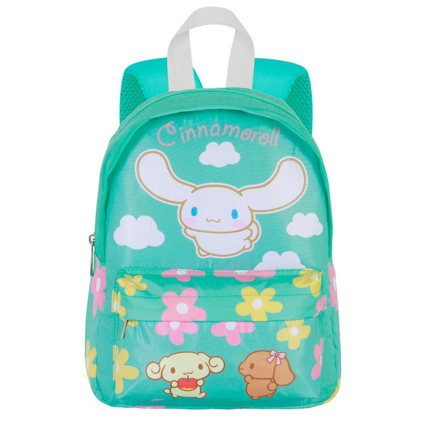 Zoom sur le design mignon et coloré du sac à dos Cinnamoroll 27cm pour enfants
