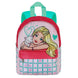 Vue latérale du sac à dos Barbie 27cm KARACTERMANIA avec bretelles réglables