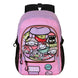 Détail des bretelles rembourrées ajustables du sac à dos Hello Kitty pour un confort optimal.