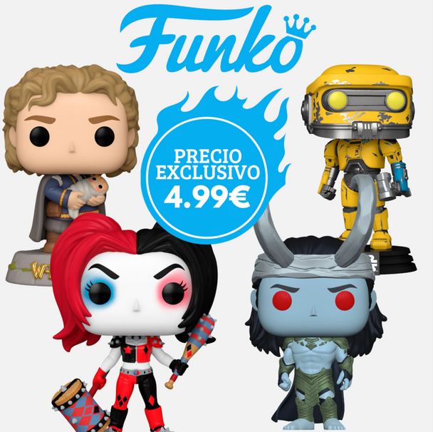 Pack Funko POP avec plusieurs figurines stylisées et colorées, parfait pour les collectionneurs et amateurs de culture pop.