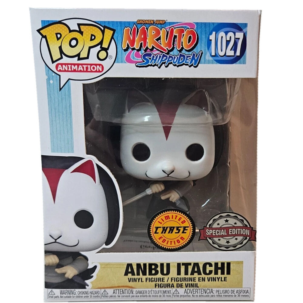 Vue arrière de la figurine Funko POP Naruto Shippuden Itachi Anbu Chase mettant en valeur le design et la finition