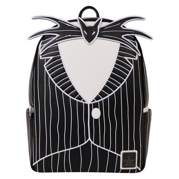 Sac à dos Loungefly Jack Skellington vue de face avec détails du visage emblématique